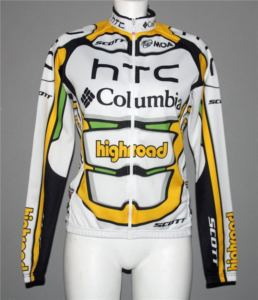 MOA HTC Columbia Highroad Full Zip Long Sleeve Bike Cycling Jersey