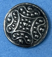 Vintage Pewter Buttons. 8  5/8” Tinn-Per ADORABLE!! 🇳🇴 Norwegian