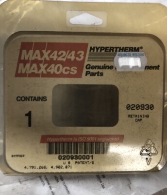 Hypertherm Max42/43 Max40cs 020930 Retaining Cap