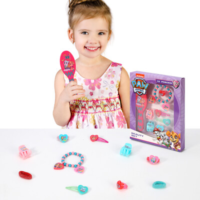 Set Accessori Per Capelli Paw Patrol 11 Pezzi Per Bambine - Clip, Pettine E Fasce