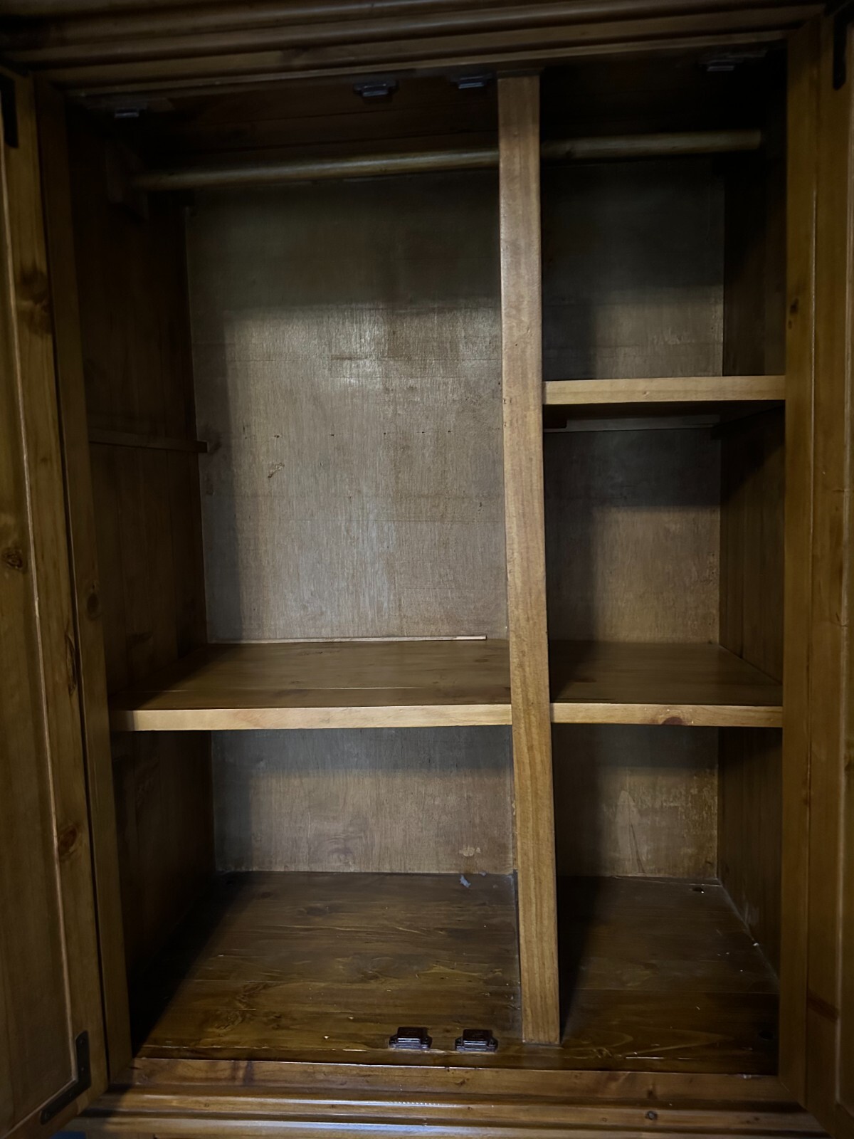 SOLID WOODEN OLD PINE WARDROBE eBay