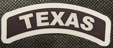 Texas Mini Rocker Helmet Decal State Helmet Sticker