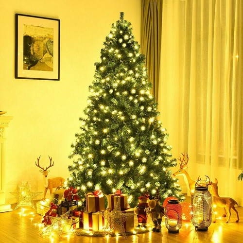 4FT 5FT 6FT 7FT Pre-Lit Realistic Artificial Holiday Christmas Tree With Lights - Picture 5 of 22