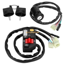 Handlebar & Key Switch for Honda TRX250EX Sportrax 250 2x4 2006-2007