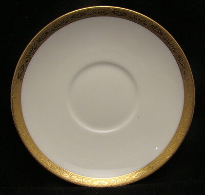 Minton ( Birks) H2849 (Gold Überkrustet) Old Globe Marke Untertasse
