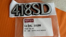 BOOT BADGE ROVER 400 418 DIESEL BADGE 418SD GENUINE NEW ROVER DAL10188 