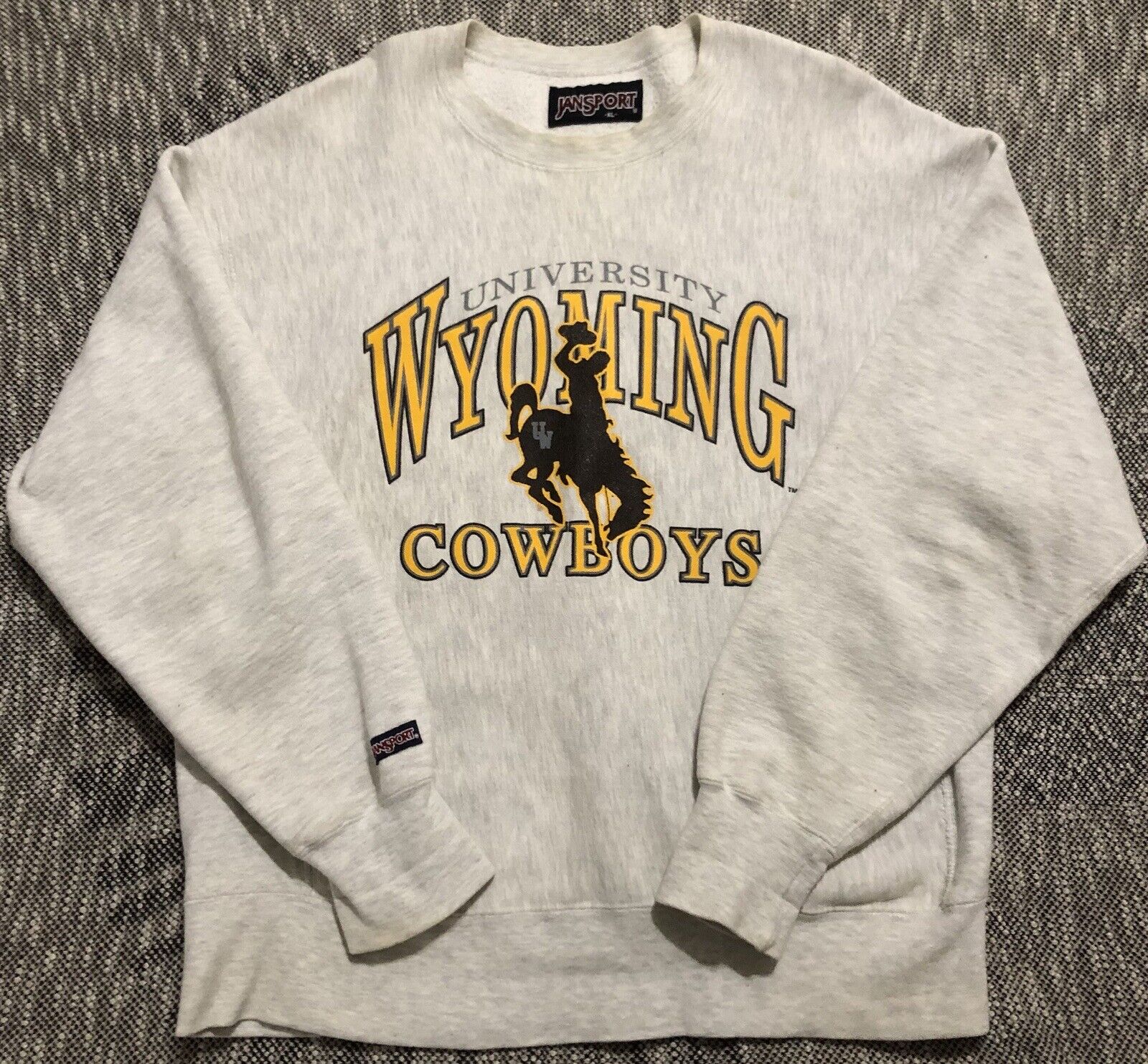 Vintage Wyoming Cowboys Sweatshirt Mens XL Crewne… - image 1