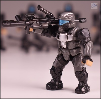 HALO MEGA BLOKS UNSC DARK GRAY ODST FIGURE 97390