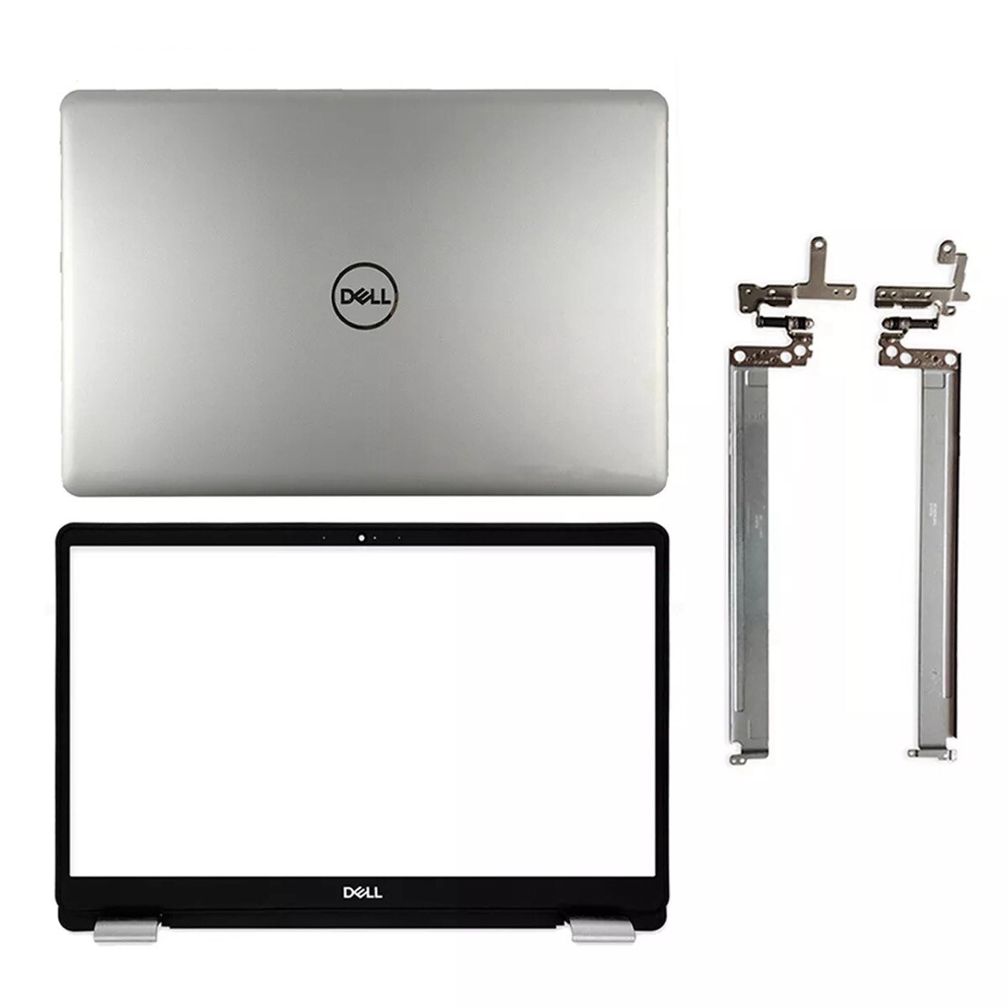 New Dell Inspiron 15 5584 LCD Back Cover Front Bezel Hinges Silver 0J0MYJ