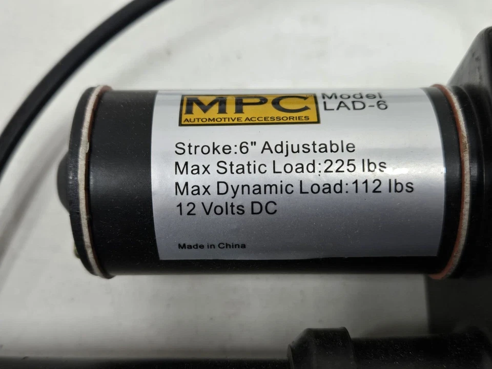 Actuador Lineal MPC 6" Carrera 12V Carga Estática Máxima 225 Foto 3 de 4