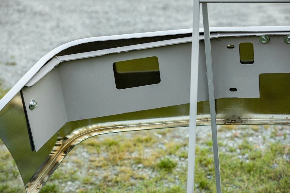 Parachoques Freightliner FLD 120/112 para eje trasero - 16" cromo con remolque - EE. UU. Foto 4 de 4