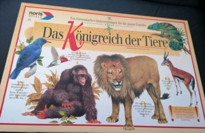 Das Königreich der Tiere - Komplett Top Lernspiel Quiz Noris 1992 ab 8 Jahren