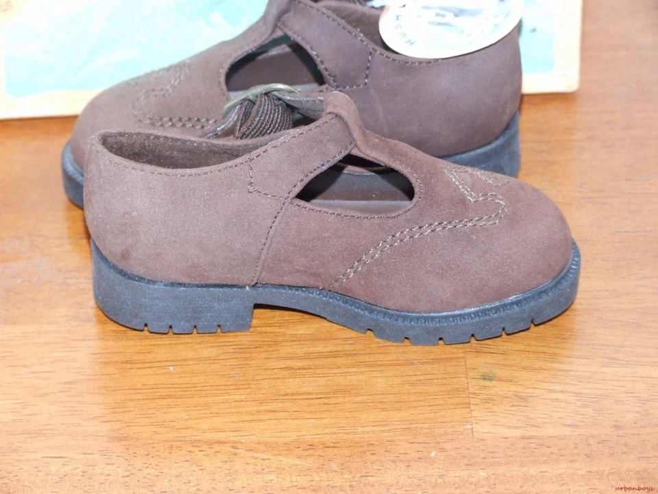 Zapatos de vestir Hush Puppies Lauren de cuero negro o marrón para niños pequeños Foto 4 de 4
