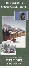 1990's Fort Jackson Wyoming Snowmobile Tours Brochure