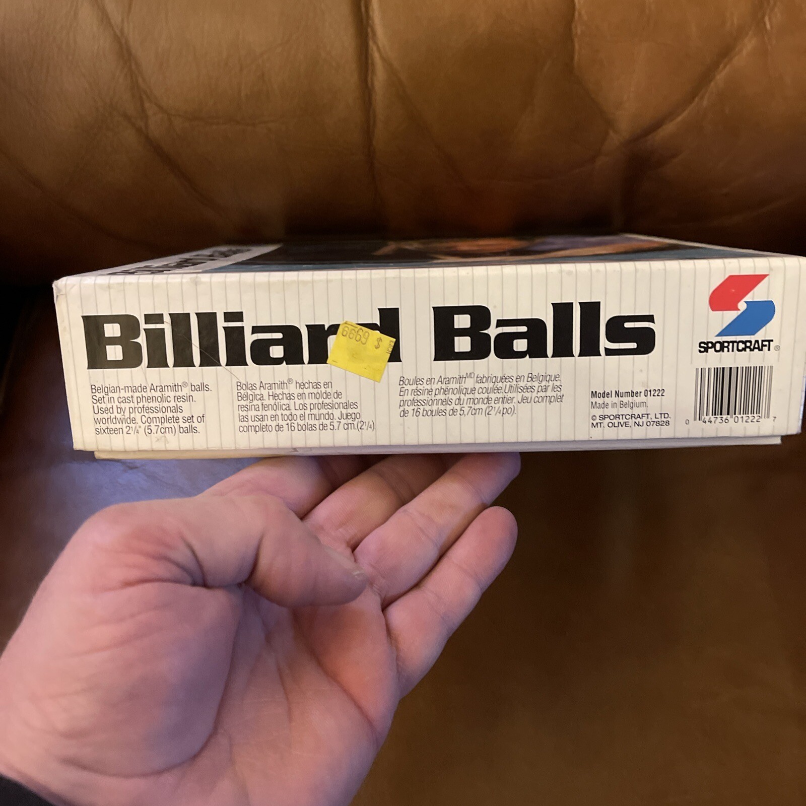 Vintage Belgian Made Aramith Pool Billiard Ball Set, 21/4” In Box