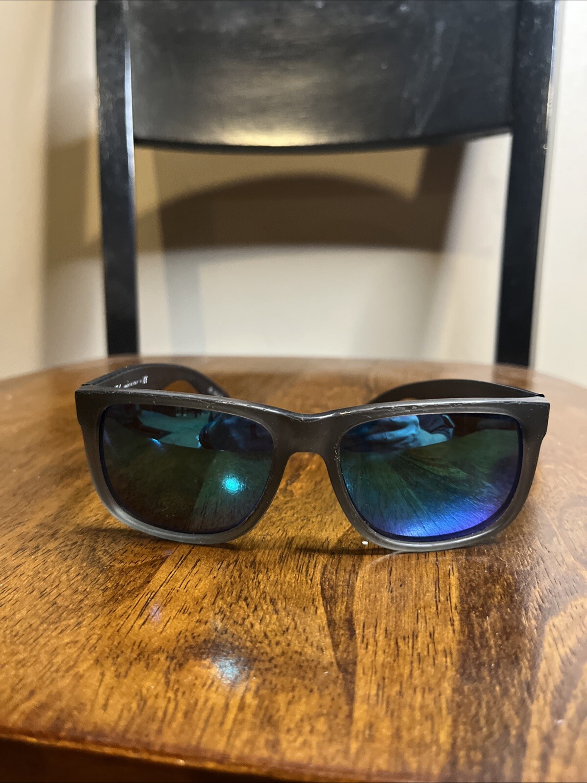 RAY-BAN JUSTIN RB4165 Matte Black Sunglasses Frames Only - Distressed