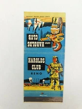 Harold's Club Reno I Was There! Vintage Matchbook Cover
