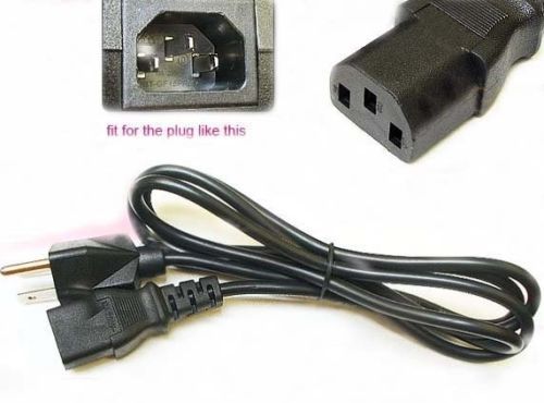 Philips 23PF5320 28 23" LCD Monitor Power Cable Cord Plug AC NEW 5ft FAST SHIP - Afbeelding 1 van 2