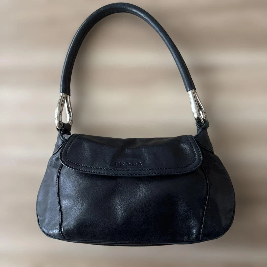 PRADA Tessuto Shoulder Bag Black Bags & Handbags for Women for
