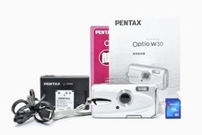 Pentax Optio W30 Silver 7.1 MP Waterproof Digital Camera Exc  Japan E3138