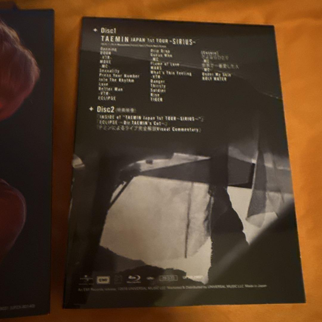 新品未開封 テミン/TAEMIN JAPAN 1st TOUR～SIRIUS～ Amazon.co.jp | TAEMIN Japan 1st TOUR～SIRIUS～(完全限定生産