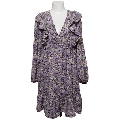 Ichi, Kleid, Größe: 36, Lila/Mehrfarbig, Polyester, Blumen, Damen #VEV