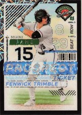 2024 Panini Prospect Edition #105 Fenwick Trimble Black Velocity Holo #/39