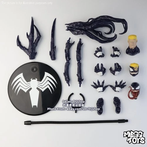 Mess Toys Lethal Neighbor Symbiote Suit Venom 1/12 Action Figure Model US STOCK image 17