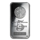 5 oz Silver Bar - Walking Liberty (Generic Form)