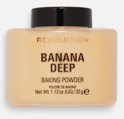 4- Revolution, Loose Baking Powder, Makeup Setting 1.12 Oz, Deep