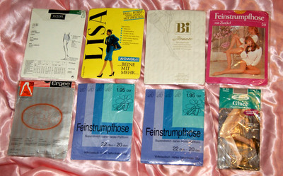 8 x Retro STRUMPFHOSEN PAKET Kunert, LISA,  Ergee,... VINTAGE  40-42