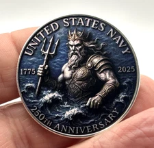 Challenge Coin Collectible Medal *US NAVY 250th ANNIVERSARY* Commemorative Coin