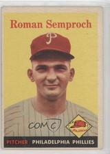 1958 Topps Ray Semproch (Called Roman on Card) #474 Rookie RC 0a1. rookie card picture