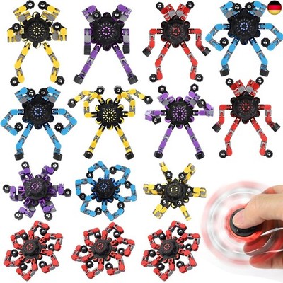 15PCS Robot Fidget Spinner Spielzeug für Kinder Erwachsene, DIY Deformation 