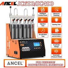 ANCEL JC400/JC600 Fuel Injector Tester Cleaner Ultrasonic Cleaning Machine 2025