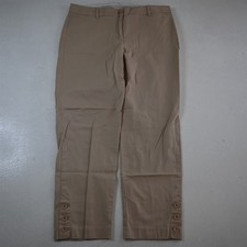 Talbots 8 Khaki Perfect Crop Slim Chino Womens Pants