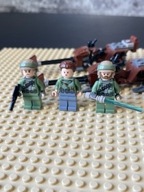 Lego Star Wars Endor Rebel Commando Princess Leia minifig lot sw0240 sw0235 8038