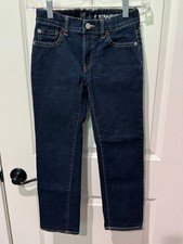 Boys Gap Blue Straight stretch elastic waist Jeans Size 8