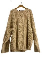ESSENTIALS Knit Sweater Thick XXL Cotton BEG
