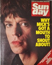 News of the World Sunday magazine, Mick Jagger/The Carpenters 20/11/1983