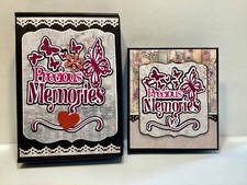 Handmade, PRECIOUS MEMORIEScrapbook Mini Photo Album with BOX  GIFT IDEA