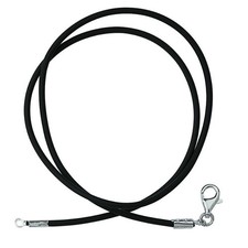 Collana in caucciù e Chiusura in Argento 925