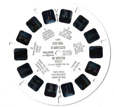1 View-Master Stereo Reel  1623-E, Cortina D'Ampezzo in Winter, ITALY, Italien