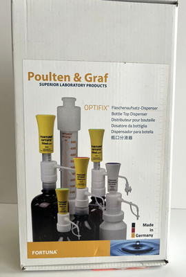 New Poulten & Graf Bottle Top Dispenser Kit 101-106-33 Fortuna OPTIFIX  HF 1-5ml
