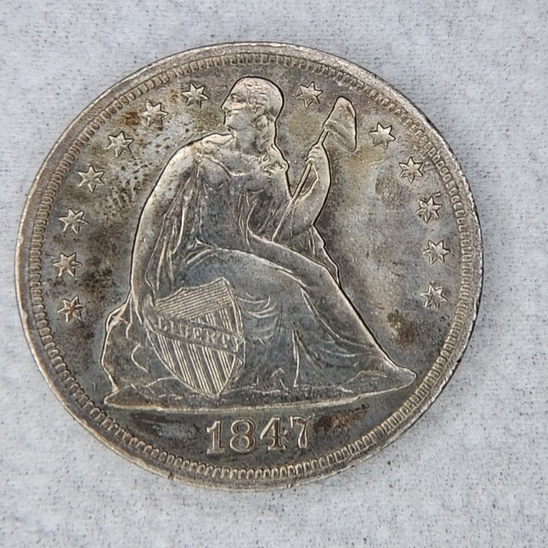 1847 seated liberty dollar