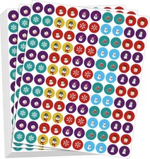 Winter, 3000 Pcs Christmas Snowflake Stickers Bulk Holiday Party