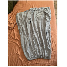 Sincerely Jules Light Blue Cotton Long A-Line Skirt Drawstring Waist Size L