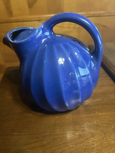 Shawnee Vintage Cobalt Bright Blue Pitcher with Handle