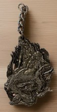 Mermaids Keychain The Princesses Of The Sea Pendant 3 Tall With Faux Crystals