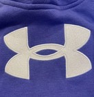 NEW Under Armour Girls Hoodie Sweatshirt NWT Purple Size 6 Glitter Sparkle Logo — photo 2
